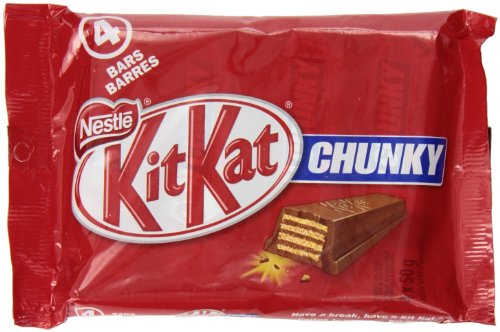 Kit Kat Milk Chocolate Chunky, 4 x 50gm Multipack
