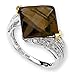 Sterling Silver & 14K Whiskey Quartz & title=