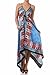 Silk Feel Handkerchief Hem Criss Cross Back Adjustable Maxi/Long Dress