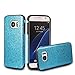 MEKO Galaxy S7 Case,Shiny Sparkle Glitter Bling Case -Built-in Glitter Soft Gel Flexible Firm Rubber Case for Samsung Galaxy S7- (Blue)