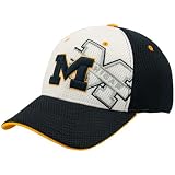 Top of the World Michigan Wolverines Navy Blue Wild Card Mesh Flex Fit Hat