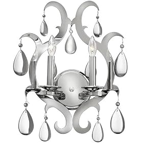 Xanadu Candle Wall Sconce in Polished Stainless Steel by Fredrick Ramond