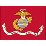 US Marine Corps - Retired - 3x4 Polyester