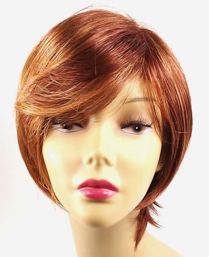 Short Auburn Red Wig - Quality Kanekalon Synthetic Hair Loss Replacement Natural Looking Fashion for Women