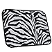 A Set of 4 Universal Fit Animal Print Carpet Floor Mats for Cars / Truck - Zebra White Tiger