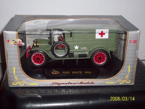 1920 White Delivery Van Diecast Model Car 1/32 Green