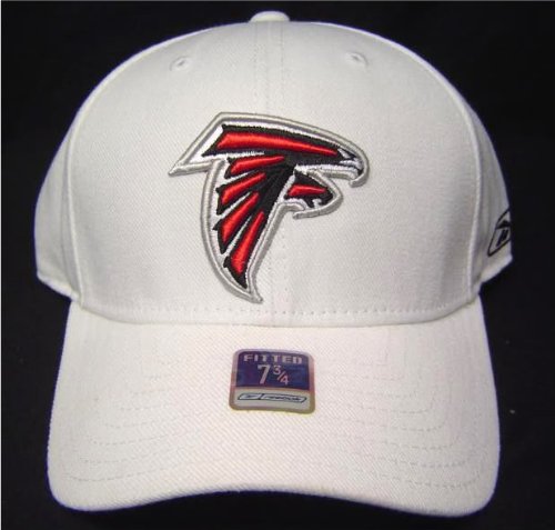 Size 7 3/4 White NFL Atlanta Falcons Fitted Cap / Hat