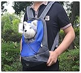 Pesp® Puppy Pet Dog Soft Head Out Chest-style Carrier Front Mesh Travel Bag Backpack (Small)
