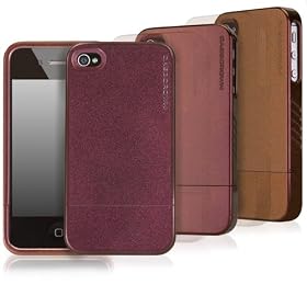 CaseCrown Apple iPhone 4 and 4S Chameleon Glider Case with Screen Protector Film - Purple/Brown (Fits AT&T, Sprint and Verizon iPhone 4 and 4S)