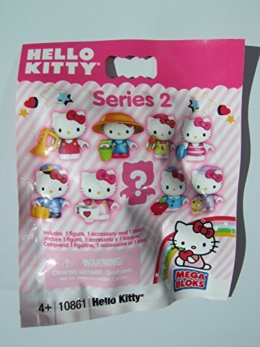 Hello Kitty Mega Bloks #10861 Series 2 Minifigure Mystery Pack 1 RANDOM Mini Figure