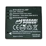 Pansonic Lumix DMC-FS3 DMC-FS5 DMC-FS20 DMC-FX35 - Replacement Battery (Premium Japanese Cells 1300 mAh 5-YR Warranty) (by Wasabi PowerÂ®)