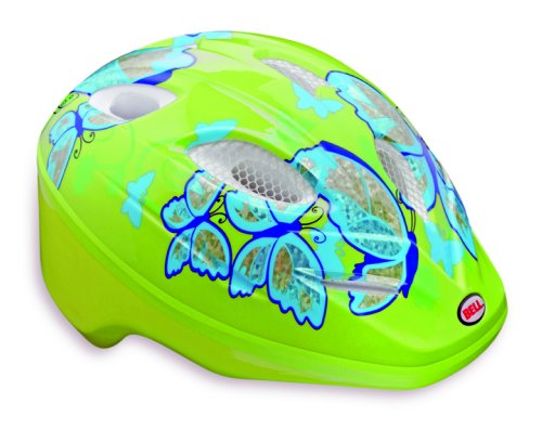 Bell Splash Toddler Bicycle Helmet Pale Green/Light Blue Butterflies Universal size fits head size 46-50cm