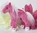 Plush Horse, Gem Pink Sparkle Horse