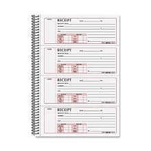 Rediform Gold Standard Carbonless 2 3/4 x 7 Inch Money Receipt Book (8L810)