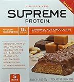 Supreme Protein High Protein Caramel Nut Chocolate Bars, 5 - 1.75oz bars