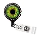 Green Eyes Optometry Eye Doctor Black Retractable ID Tag Badge Reel