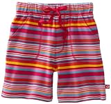 Zutano Girls 2-6X Multi Stripe Drawstring Short
