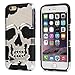 iPhone 6 Plus Case, Pasonomi® 3D Skull Style Dual Layer PC with Silicone Back Case Cover for iPhone 6 Plus 5.5 inch (Silver)