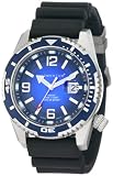 Momentum Men's 1M-DV50U1 M50 DSS Blue Dial Black Rubber Dive Watch