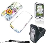 WHITE FLOWER BUTTERFLY Crystal Protective Hard Plastic Graphic Case for T-M ....