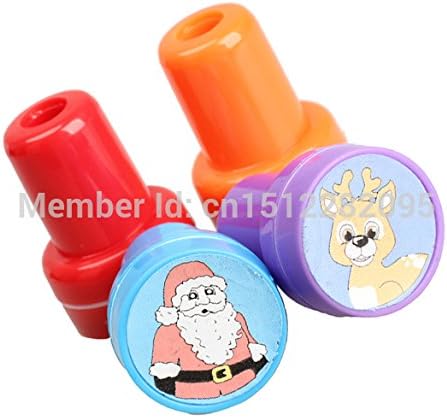4pcs Christmas Stampers Assortment for Kids Santa Claus Snowman Sika Deer Gingerbread Man Pattern