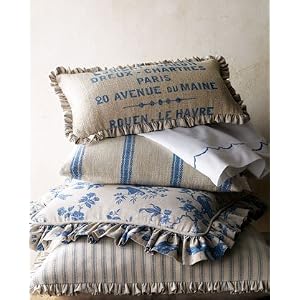 French Laundry Home BRUSSELS STRIPE KG COVERLET