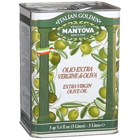 Mantova Golden Italian Extra Virgin Olive Oil, 102-Ounce Tins (Pack of 2) by Olive Oil