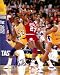 Magic Johnson Autographed/Hand Signed Lakers 8x10 Photo--Arm Lock PSA/DNA