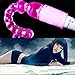 Akstore 2014 New Style 6.3 Inch Jelly Anal Beads Vibrating Anal Butt Plug with Rotating Bottom G-spot Vibrator Female Masturbation Tool Pull Butt Plug Membraously Stick Climax Stimulator Tease Stick Anus Sex Massager for Women