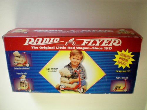 Radio Flyer Scooter -- Authentic Working Replica -- Perfect for Stuffed Toys! Perfect for Dolls! Makes a Great Gift! -- New in Box as shown