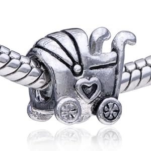 Buy Baby Carriage Pattern European Charm Bead Bracelet - Pandora and Fit