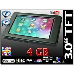 Video MP5 / MP4 / MP3 Player 4GB Samsung Flash Speicher Spielt RM/RMVB/AVI/DIVX/FLV 7,6 cm (3 Zoll)