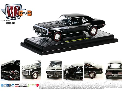 1969 Chevrolet Camaro Z/28 R/S 327 Black 1/24 by M2 Machines 40300-34b