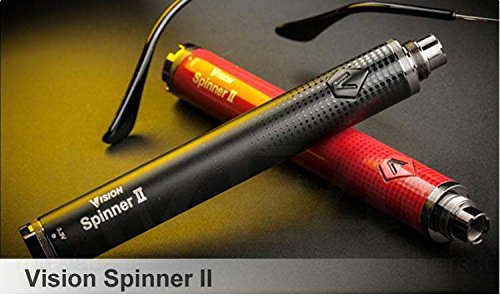 Vision Spinner II 1600 mAh Variable Voltage Power Supply and Ceramic Dual Coil Glass Globe