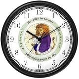 Ole or Old King Cole - from Mother Goose by Artist: Sylvia Long Wall Clock by WatchBuddy Timepieces (Hunter Green Frame)
