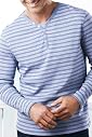 Blue Harbour Pure Cotton Y-Neck Stripe T-Shirt [T28-1714B-S]