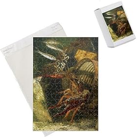 Photo Jigsaw Puzzle of Lousiana Crayfish - in old drum underwater - with Fish (Barbus tiberinus) from Ardea Wildlife Pets