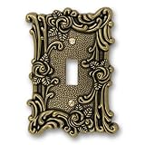Buy Amerelle 60TAB Provincial Toggle Wallplate, Antique Brass by Amerelle