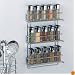 Organize It All 3-Tier Wall-Mounted Spice Rack, Chrome 1812