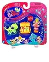 Littlest Pet Shop Exclusive Fanciest Pet Pairs Gecko & Parrot with Stickers