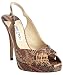 Jimmy Choo blush snakeskin 'Poem' platform slingbacks