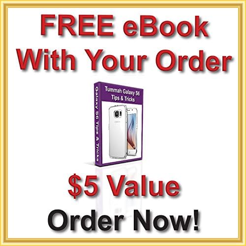 Tummah Clear Galaxy S6 Case - Best Soft Protective Bumper - SPECIAL ADDED BONUS - Receive The Tummah Galaxy S6 Top Tips &amp; Tricks eBook with Your Order! A $5 Value Absolutely FREE