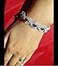 Long Way® Women's Silver Plated Rhinestone Bracelets (Red)