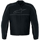 Alpinestars Titan Men's Waterproof Road Race Motorcycle Jacket - Color: Black, Size: Medium