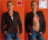 ESPRIT Leinen Jacke Braun Gr 42