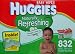 Huggies Naturally Refreshing Baby Wipes: Cucumber & Green Tea - 832 Wipes with Pop-Up Tub + Travel Pack Inside!