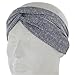 adidas Women's Ultimate Twist Hairband, Grey/Clear Onix Static Heather Print, ONE SIZE
