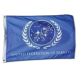 Star Trek United Federation Of Planets Blue FlagIMAGE