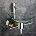 Discount Modern Bathroom Vanities Glass Vessel Sink Combo Set Wall Mount/kk05