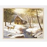 2 Country Cabin Deer Prints Home Decor Art Pictures by wallsthatspeak